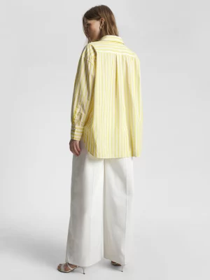 Camisa oversized listrada Tommy Icons