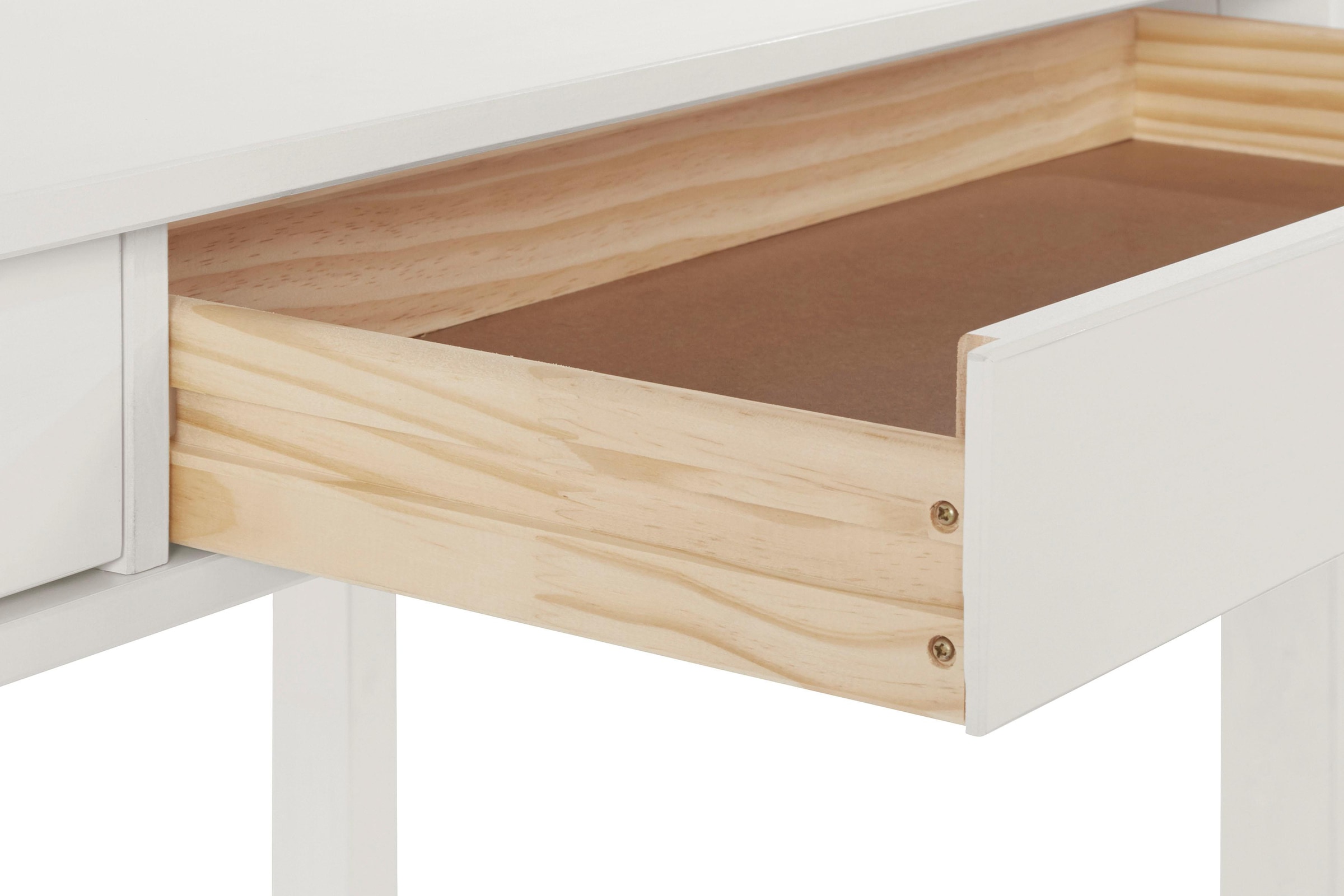 INOSIGN Schreibtisch »Gava« massives Kiefernholz, für das home office, Laptoptisch Breite 120 cm
