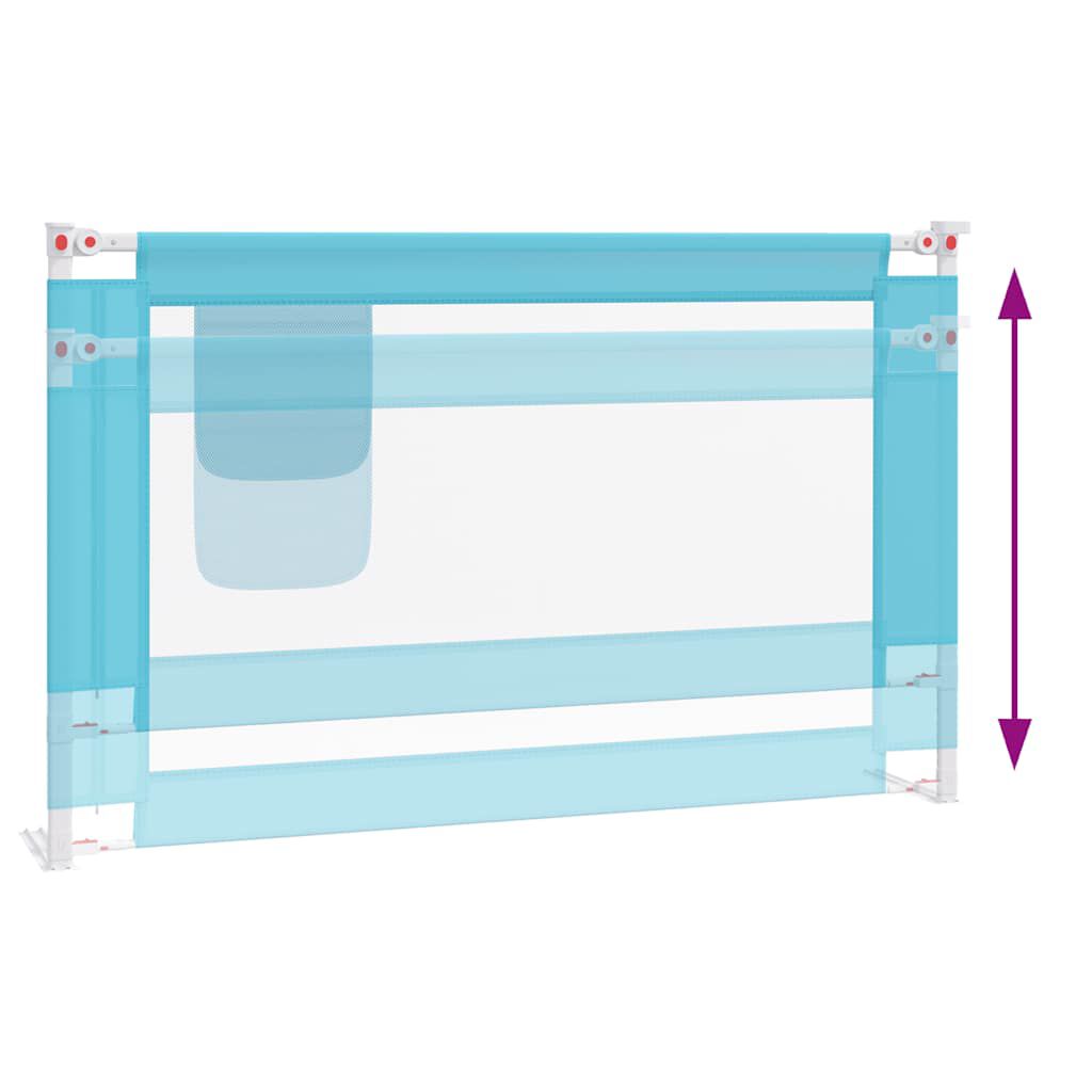 vidaXL Babybedhek 120x25 cm stof blauw
