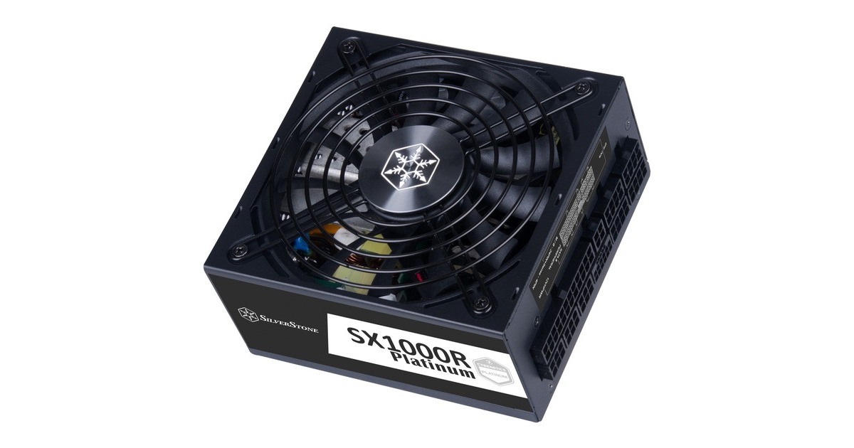 SilverStoneSST-SX1000R-PL, modulaire 1000 watt voeding   (Zwart, 4x PCIe)