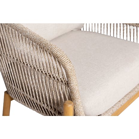 Leo loungestol m. hynde - beige