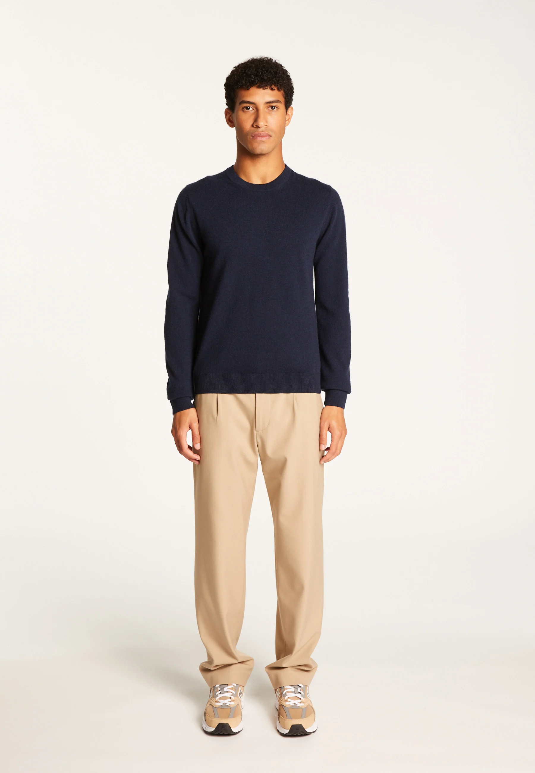 EVAINAH24 - Pull col rond en cachemire | Bleu