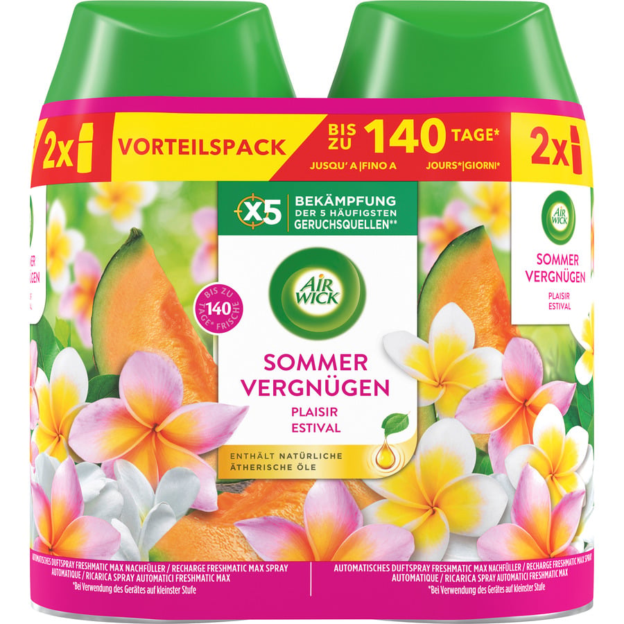 Airwick Fresh Warm Vanilla Nachfüller für Automatischen Duftspray 2 x 250 ml