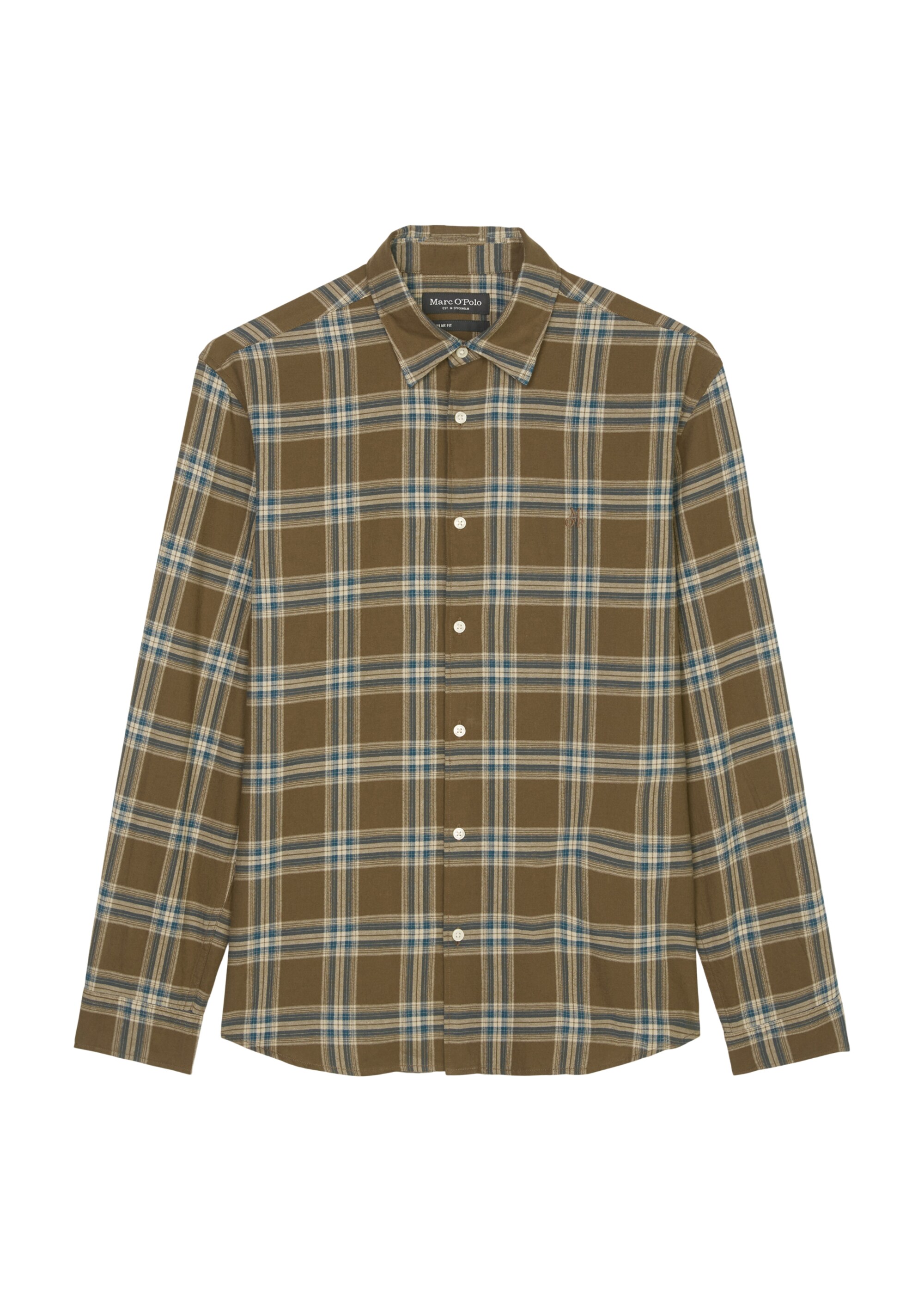 Hemd regular aus leichtem Bio-Baumwoll-Flannel