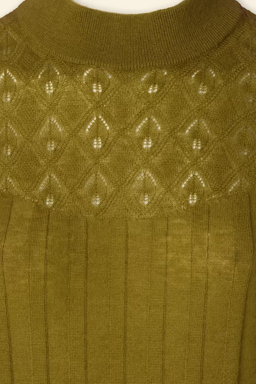 King Louie Agnes Turtle Appleton top in chartreuse