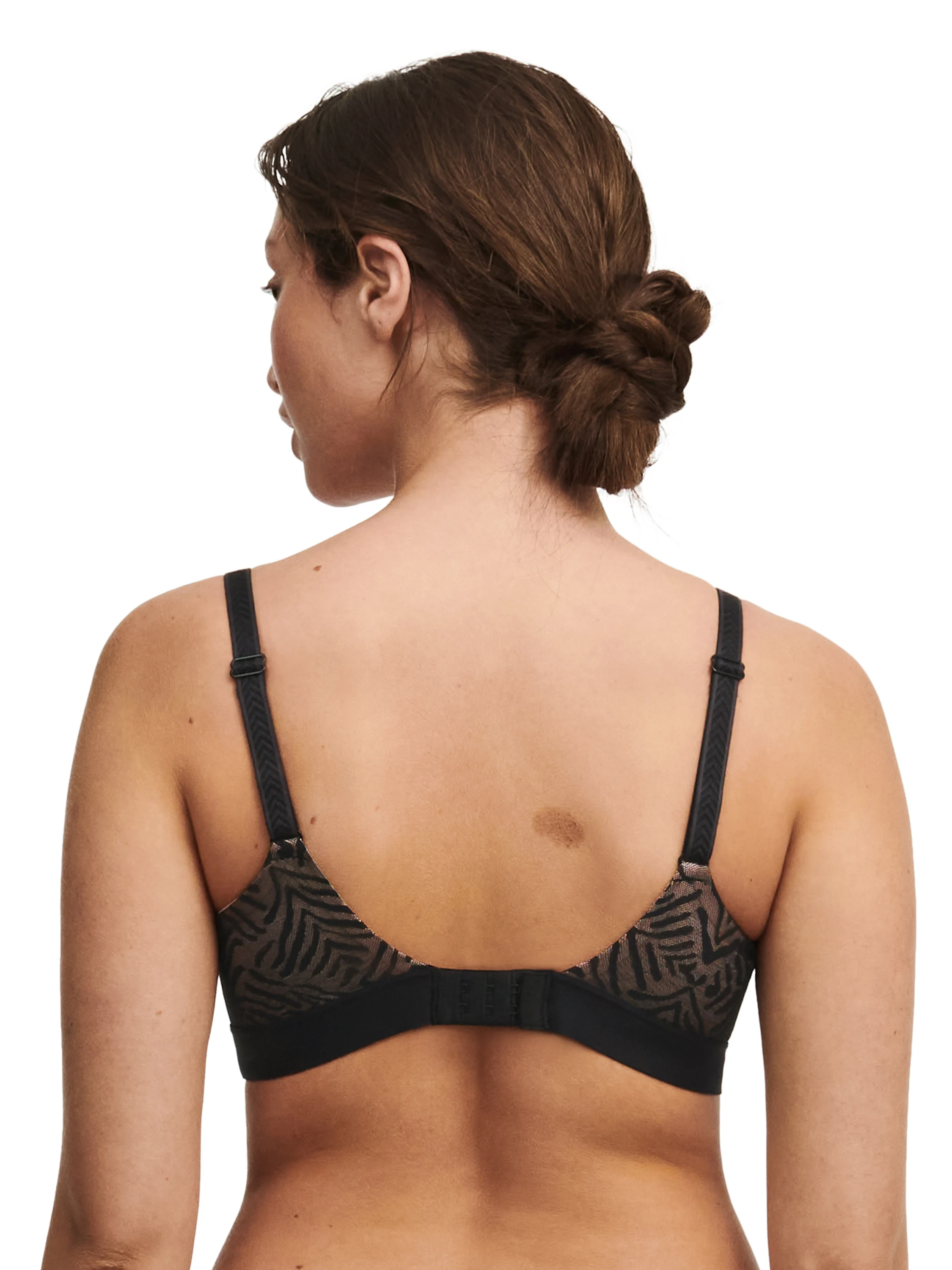 GRAPHIC ALLURE - Soutien-gorge emboîtant en dentelle | Noir