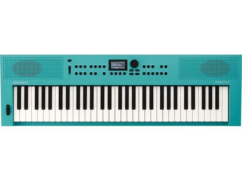 Roland Keyboard GO:KEYS 3 Türkis Keyboard mit 61 anschlagsdynamischen Tasten und Zen-Core Engine