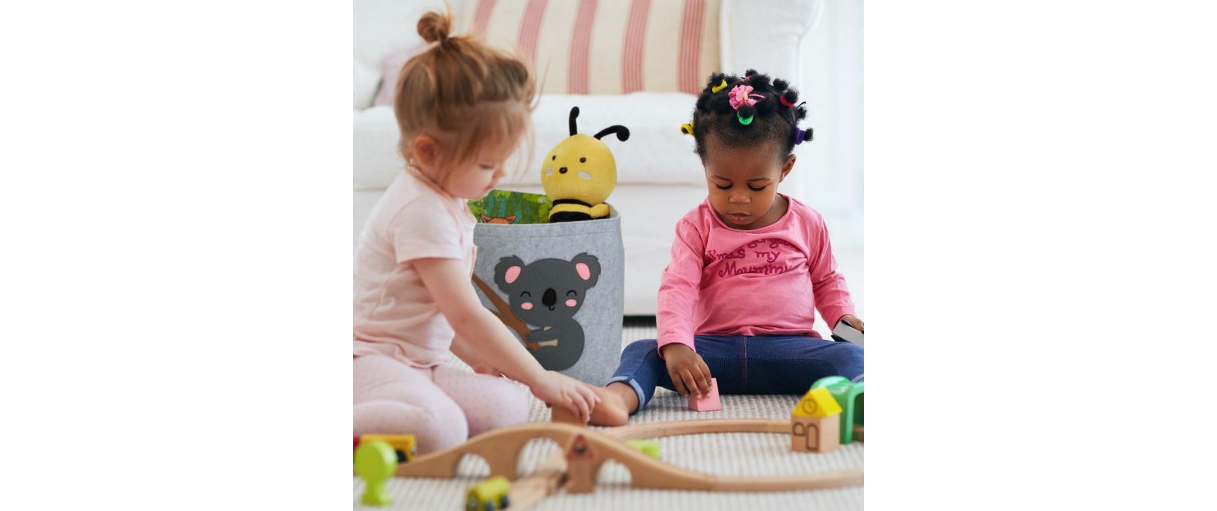 Spielzeugkorb KatzeIdealer Aufbewahrungskorb für das Kinderzimmer