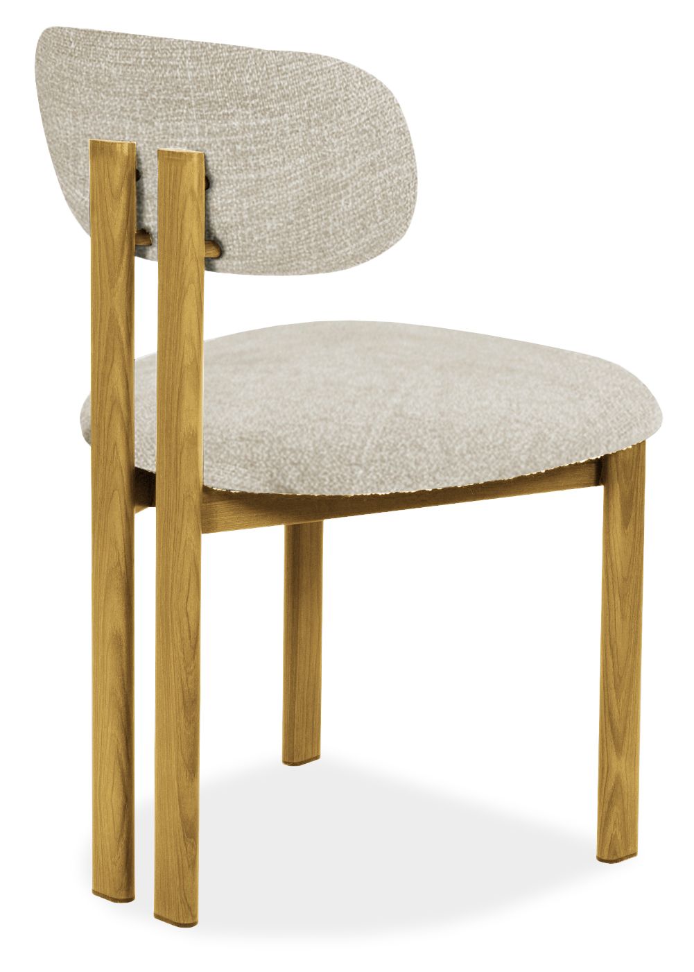 Eetkamerstoel Beige Naturel Lynja B51 x D53 x H80.5 cm