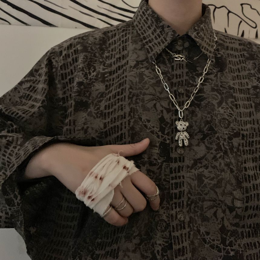 Juanitro - Bear Pendant gelaagde ketting