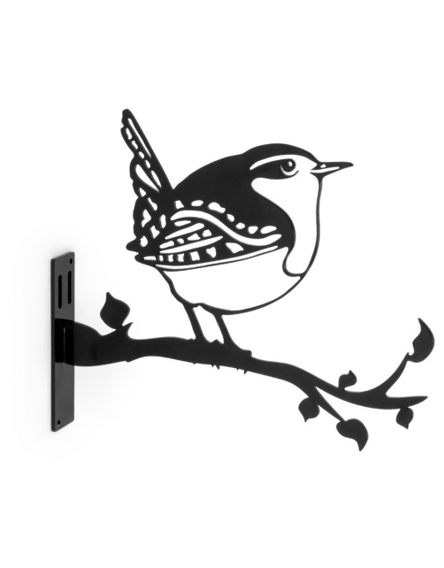 Wildbird Metal Bird Winterkoning - Tuindecoratie - Zwart