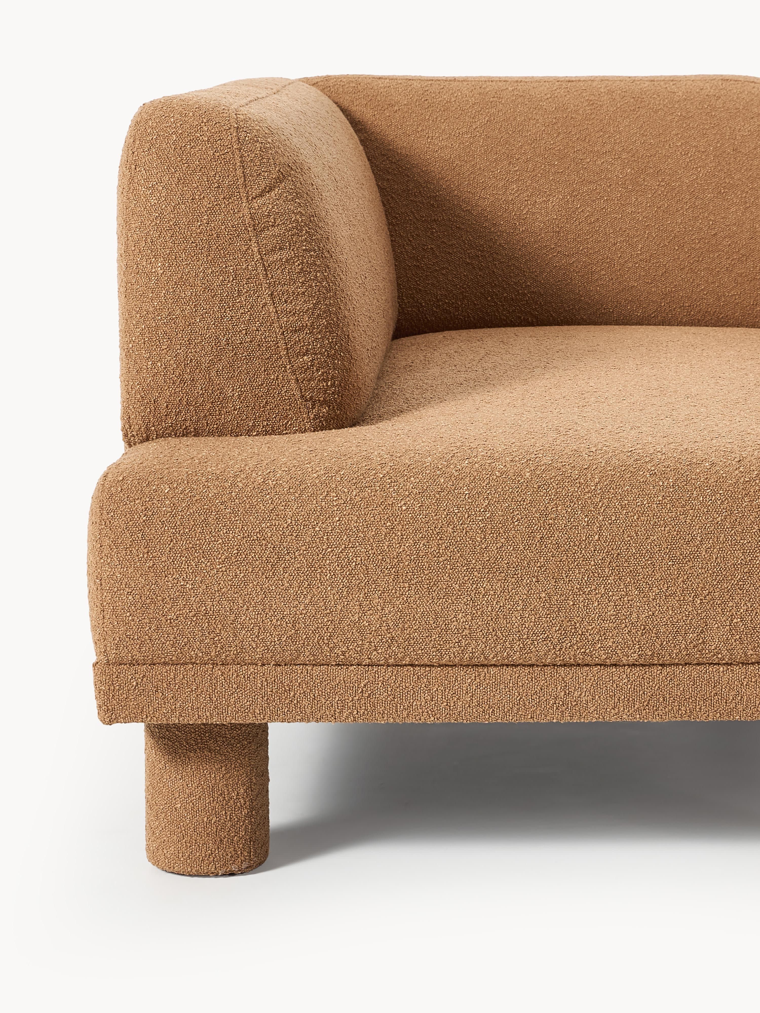 Bouclé hoekbank Lilo
