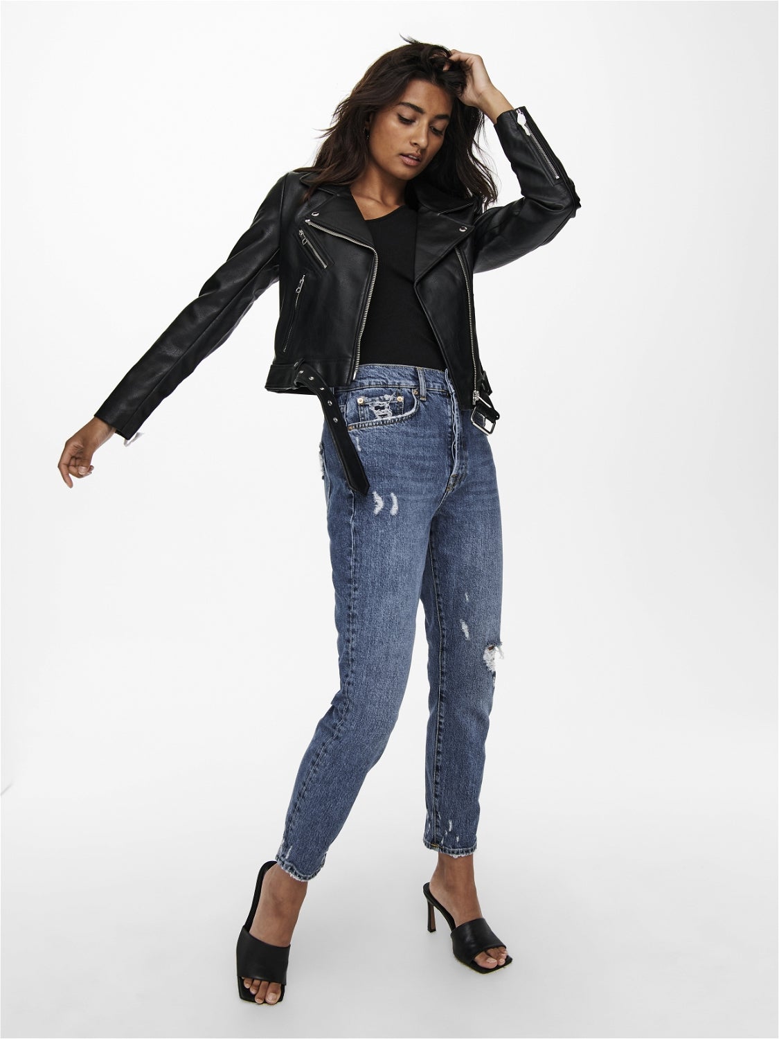 ONLVERA Kunstlederjacke Black