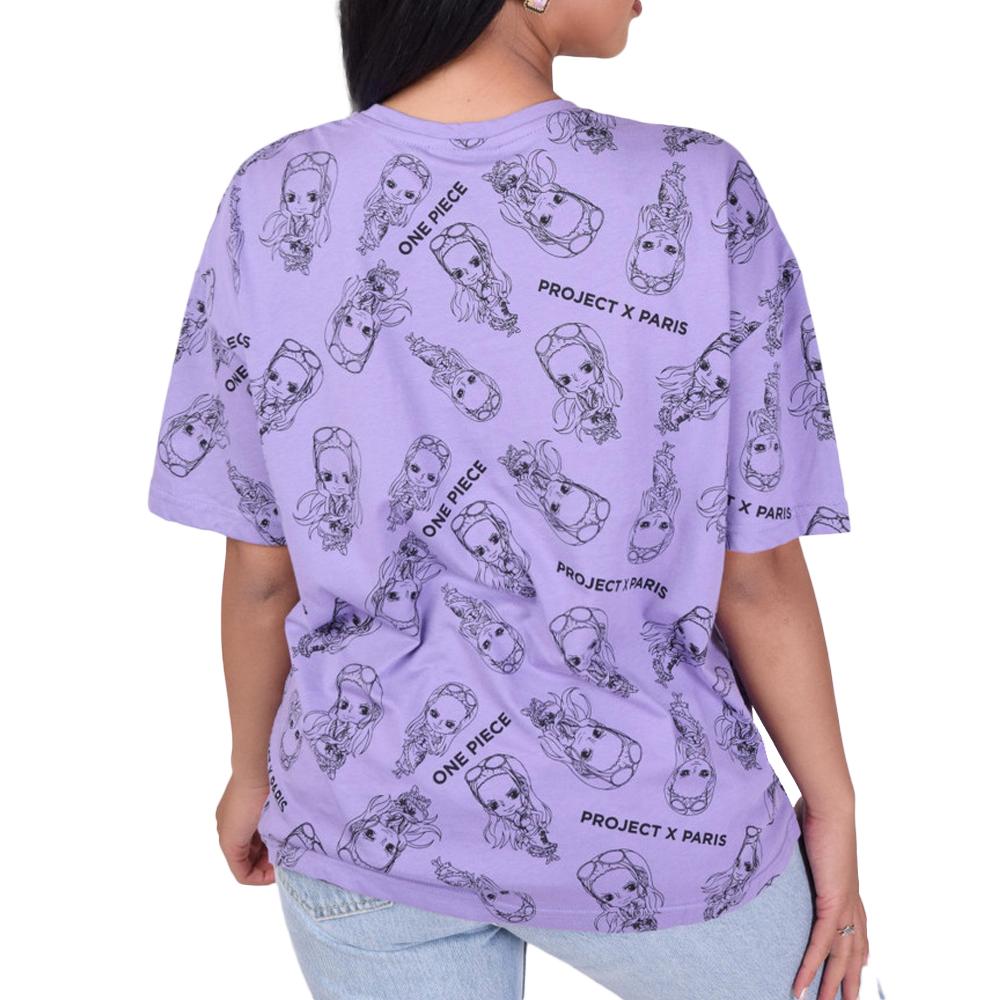 Project X Paris T-shirt Violet Femme Project X Paris One Piece All Over F211087