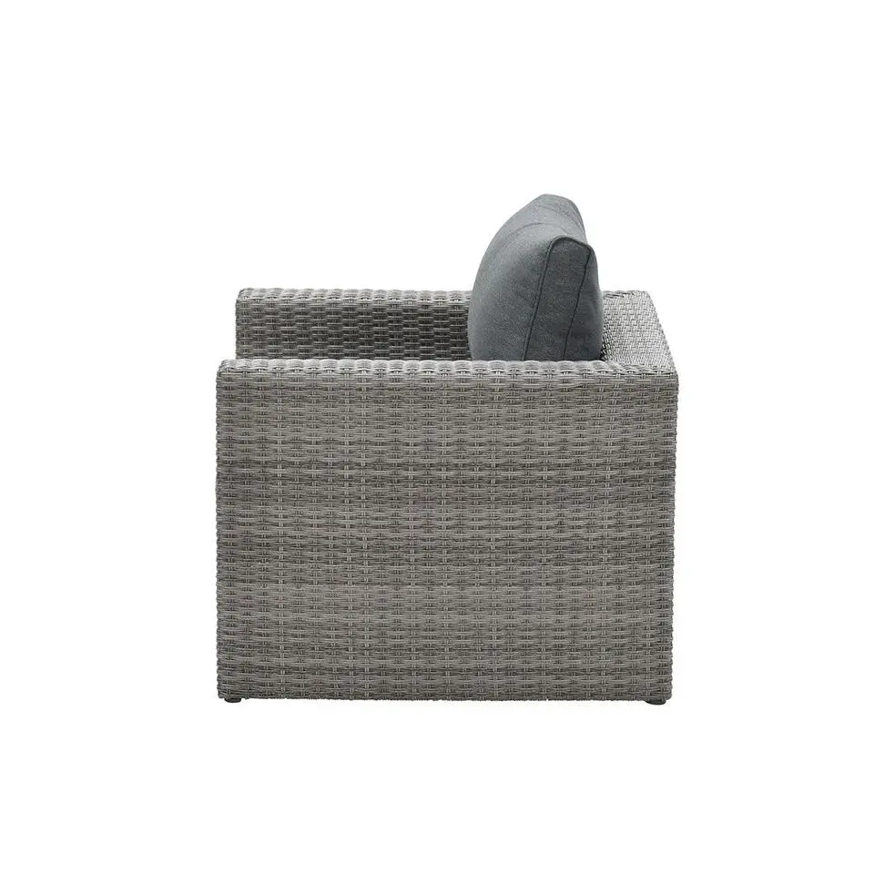Orangebird lounge fauteuil - organic grey - reflex black