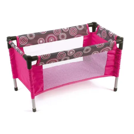 Bayer Chic Puppen-Reisebett Hot Pink Pearls