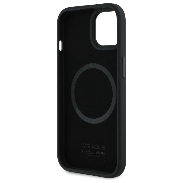 iPhone 15 MagSafe Leder Hardcase Hülle (RBHMP15S24PUILVR) - Schwarz