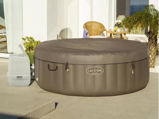 Spa gonflable Lay-Z-Spa Dominica rond Hydrojet 4/6 places - Bestway