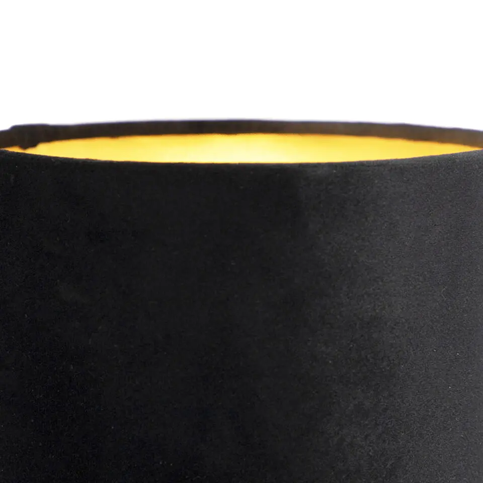 Qazqa wandlampen stacca zwart e27