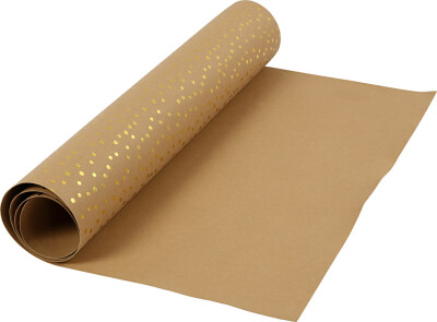 Læderpapir - Ensfarvet - Folie - 350 G - Lysebrun Guld - 50X100 CM