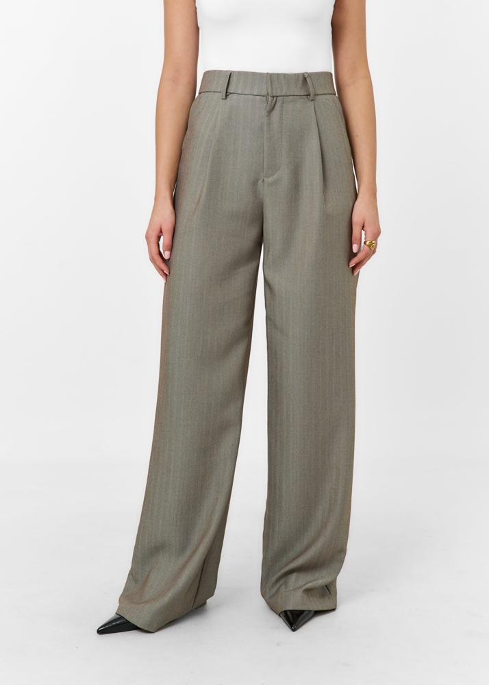 Fleur pantalon taupe