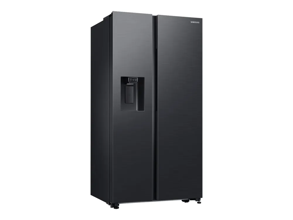Samsung RS64DG5303B1 - Køleskab/fryser - side-by-side med vanddispenser, isdispenser - Wi-Fi - bredde: 91.2 cm - dybde: 71.6 cm - højde: 178 cm - 635 liter - Klasse E - mørkt rustfrit stål