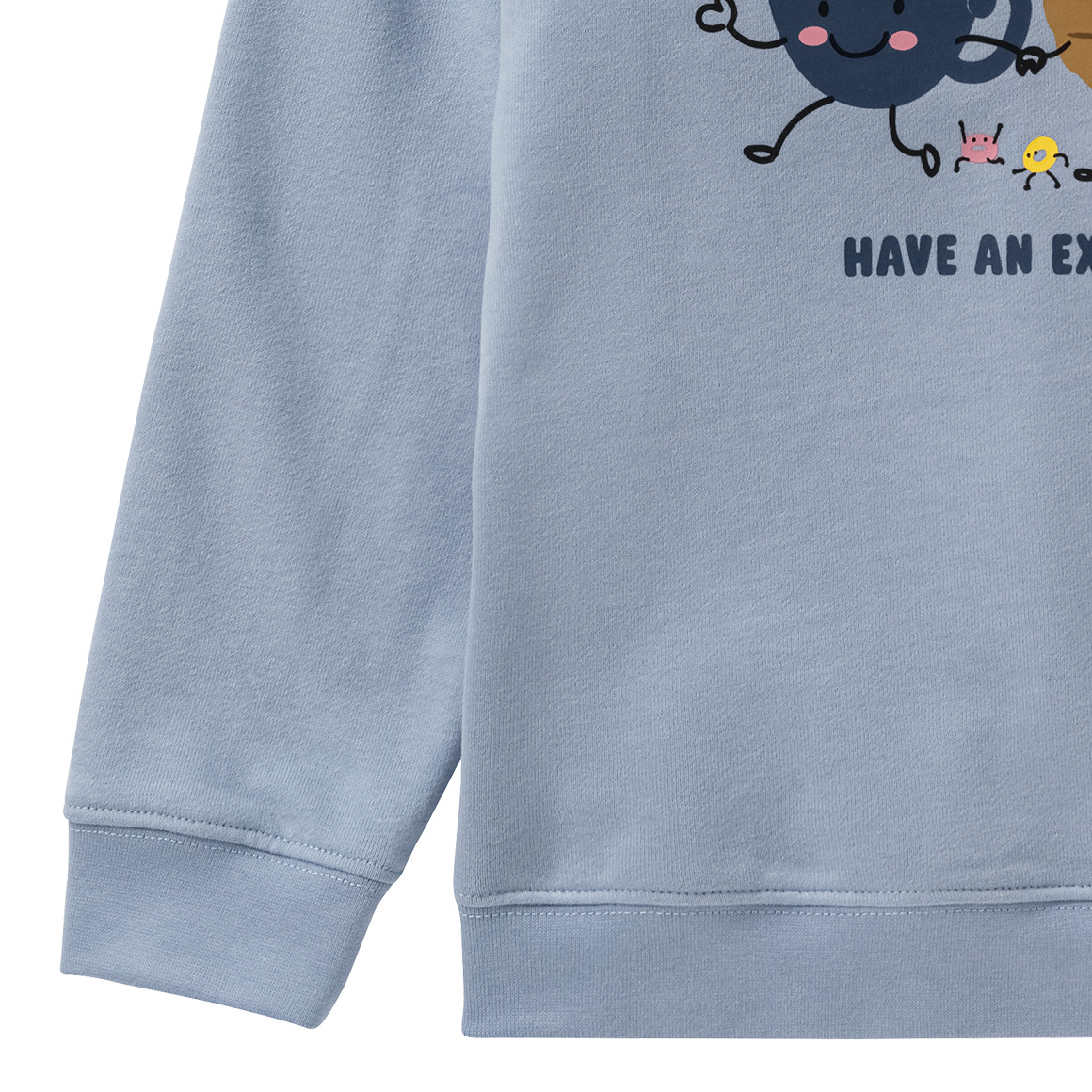 Topolino Kinder Sweatshirt  mit lustigem Print hellblau