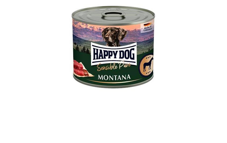 Nassfutter Sensible Pure Montana Pferd, 200 gAlleinfuttermittel für ausgewachsene Hunde