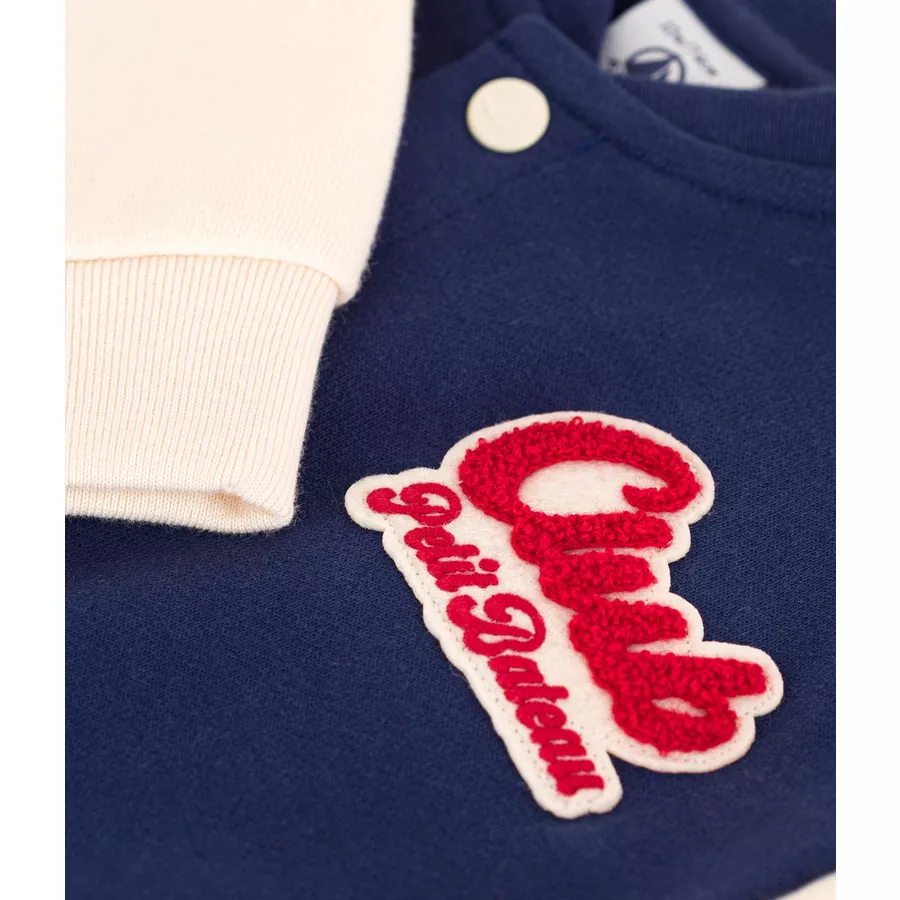 Petit Bateau Sweatjacke Blau Chaloupe