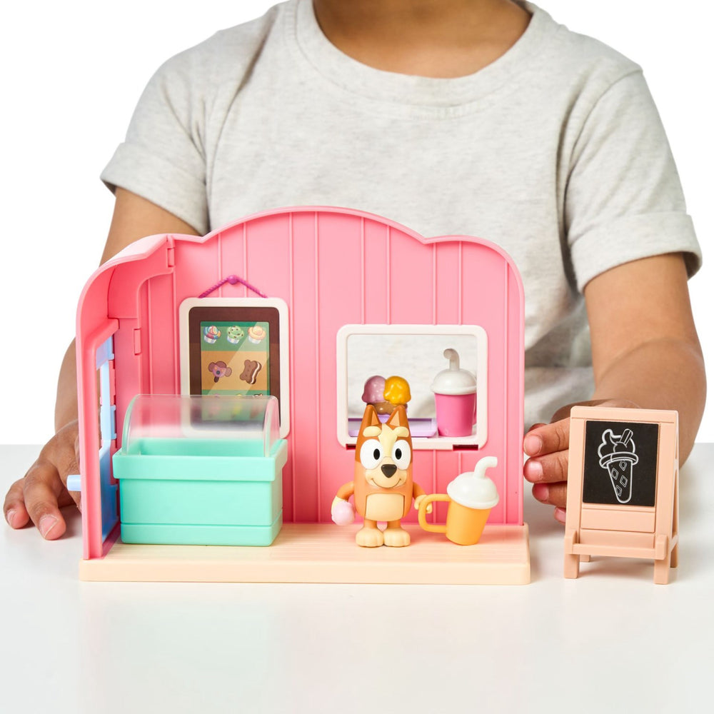 Køb Bluey Playset Mini Ice Cream shop playset