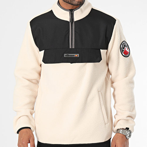 Veste Zippée Polaire Zinco SHT19077 Ecru Noir