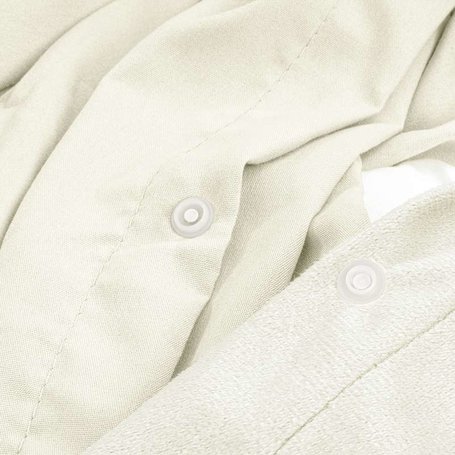Dekbedovertrek Velvet Uni - Creme