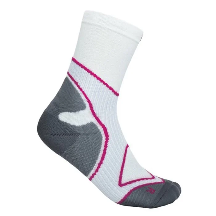 Bauerfeind Dame Strømper Run Performance Socks Mid Cut Hvid