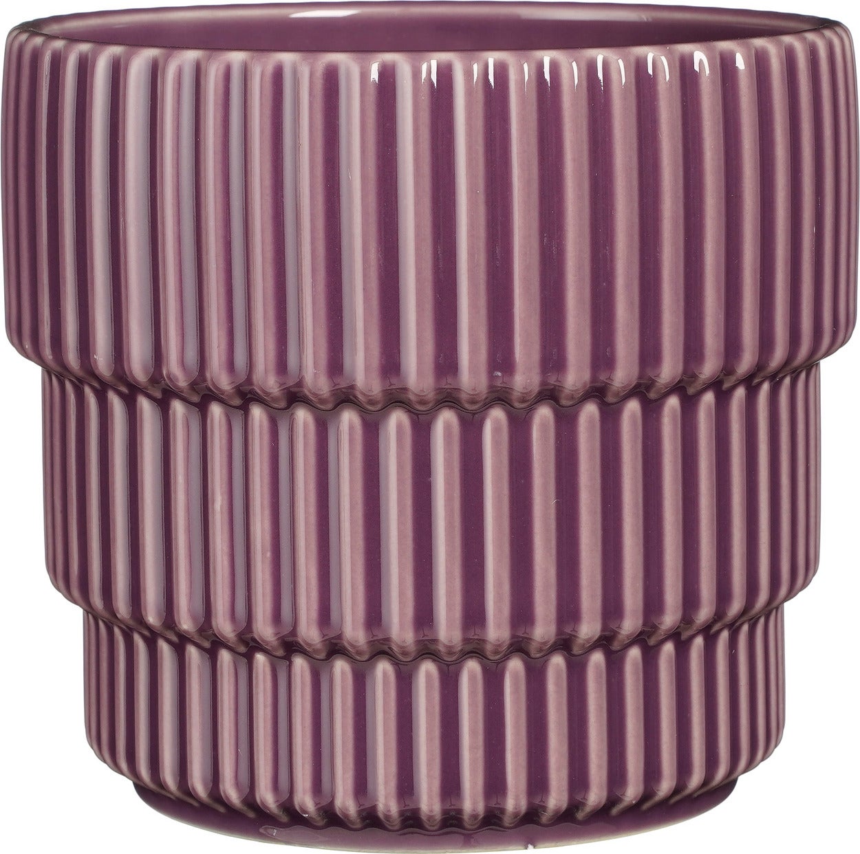Mica Decorations bloempot Cella paars D 17 H 16 cm