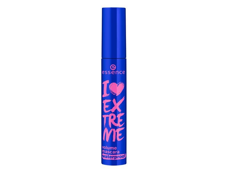 essence Mascara I Love Extreme Waterproof 01 Schwarz Vegane und wasserfeste Mascara für schöne und lange Wimpern