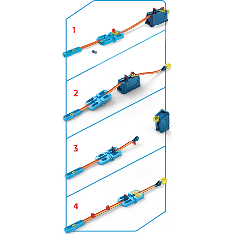 Hot Wheels Track Builder Stunt Crash boks legesæt