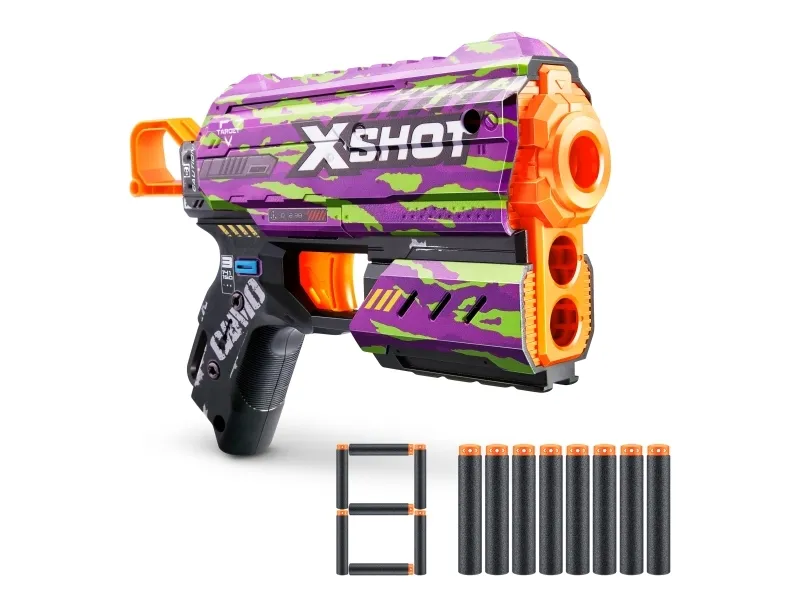 XSHOT legetøjsgevær Skins Flux, assorteret, 36516 (ZUR-36516)
