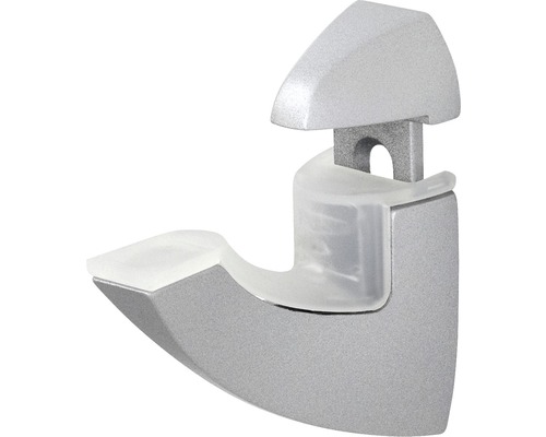Metalen clipschep, verstelbaar 6-25 mm, zilver, 2 stuks
