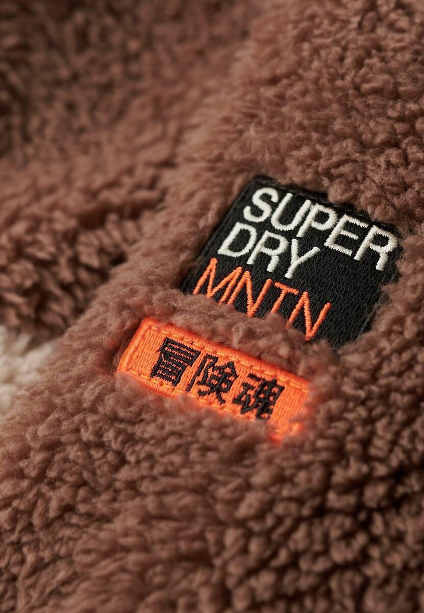 SUPERDRY<br>Suéter com gola alta e carcela com botões de pressão