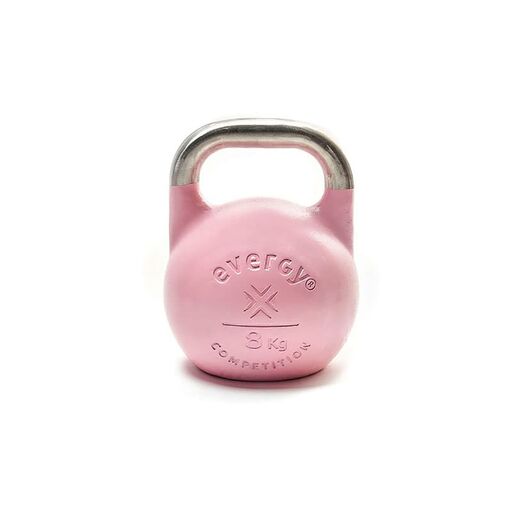 Kettlebell Evergy de competição em aço inoxidável de 8 kg