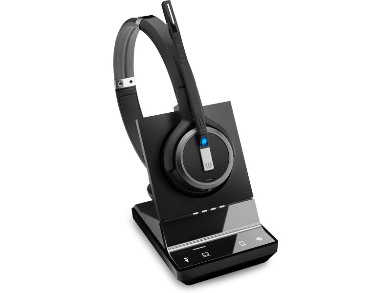 EPOS Headset IMPACT SDW 5063T Stereo, Basisstation, MS Kabelloses DECT-Headset mit Basisstation für die Dual-Konnektivität