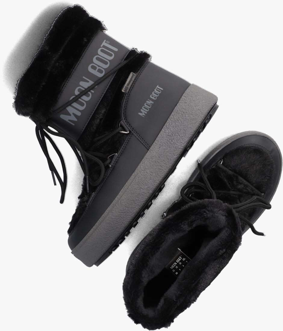 MOON BOOT zwarte moon boot  ltrack faux fur