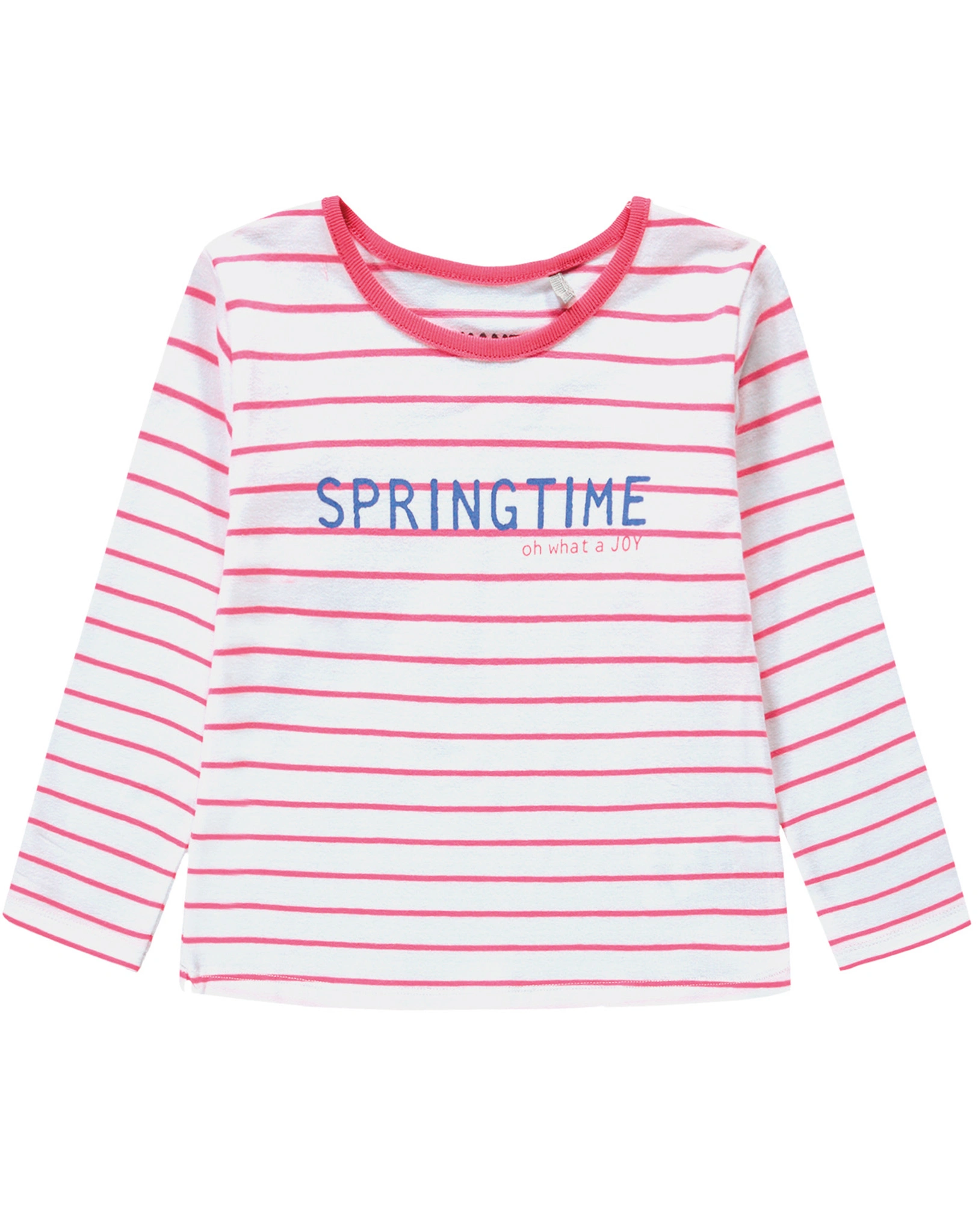 Langarmshirt SPRINGTIME gestreift in koralle