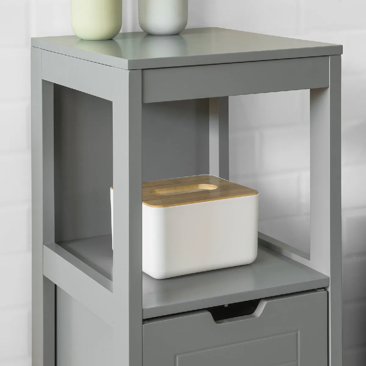 SoBuy FRG127-SG Demi-colonne salle de bain
