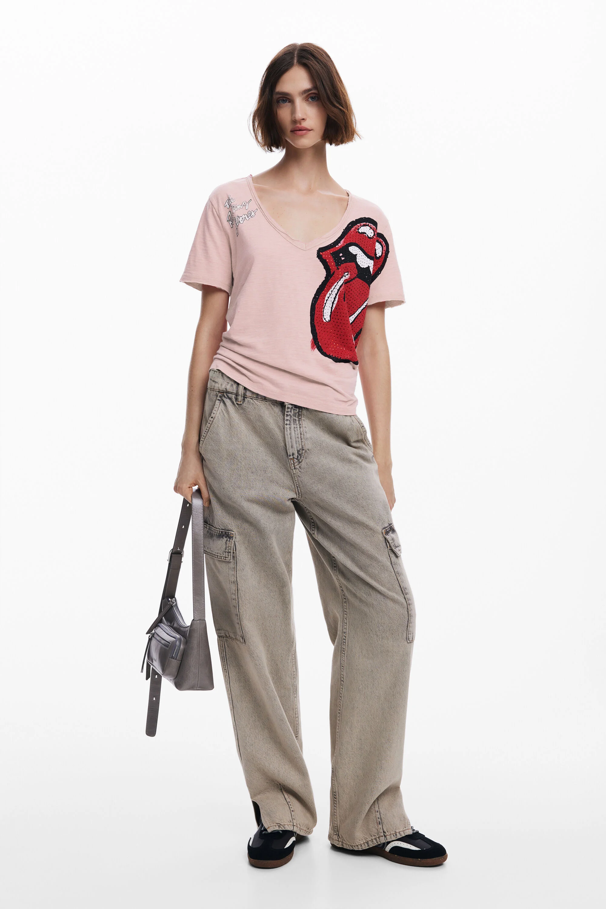 Camiseta strass The Rolling Stones