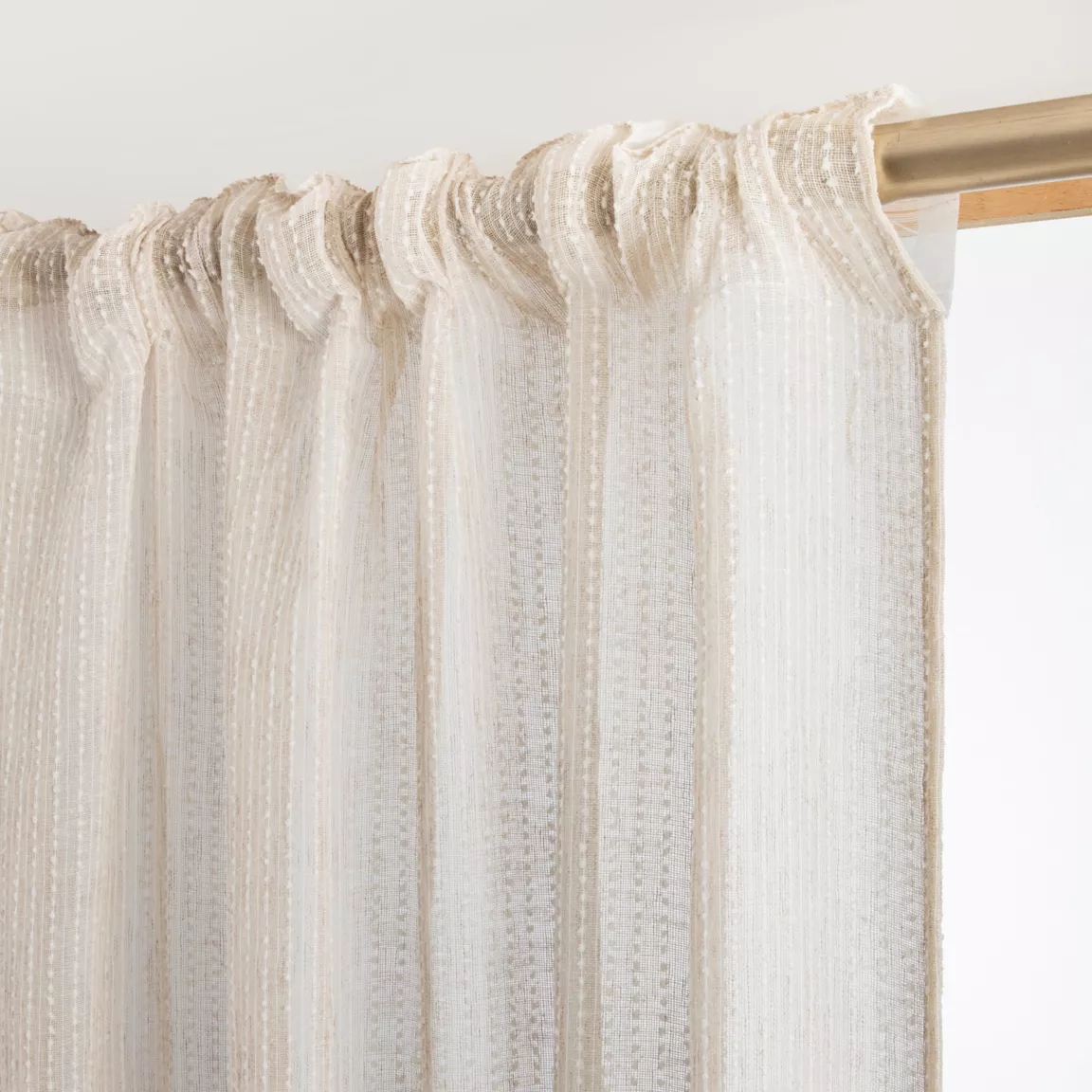 Voilage galon fronceur (140 x 240 cm) Arthur Beige