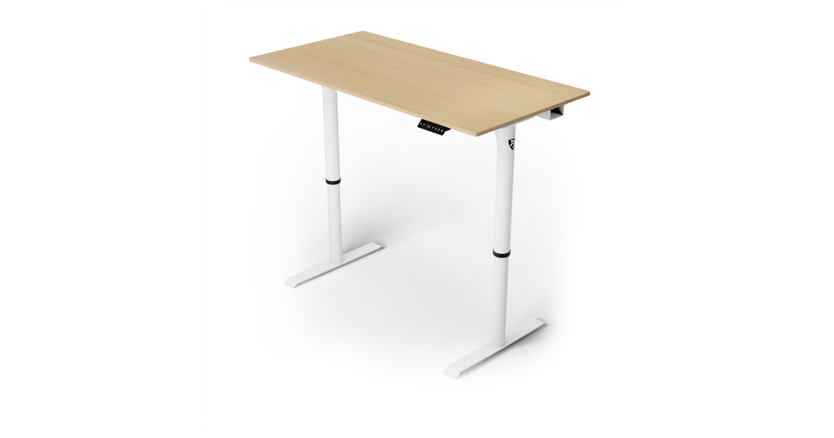 ArozziArena Nordico Sit/Stand Desk - Light Birch gaming desk  (Zwart)