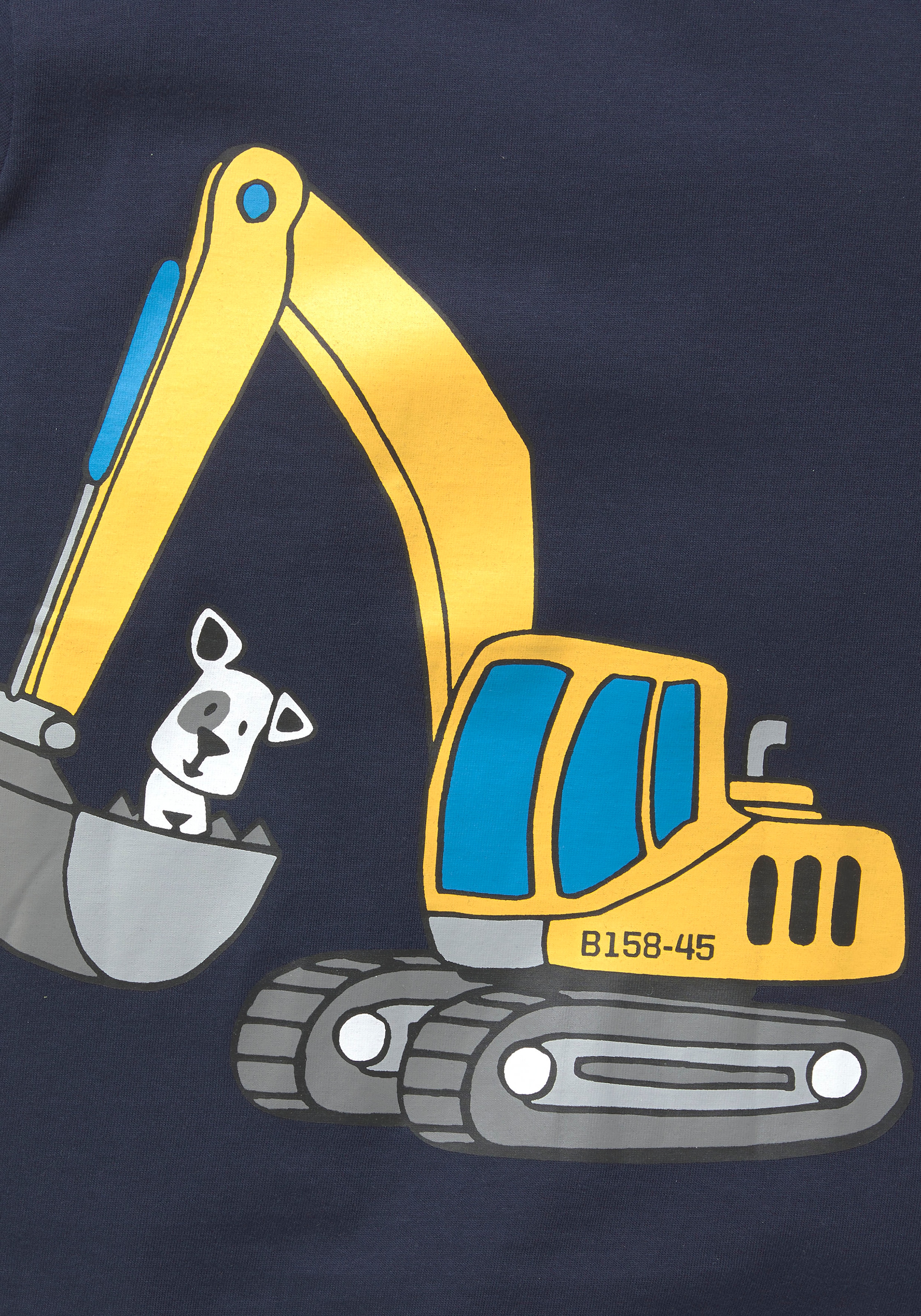 KIDSWORLD T-Shirt , Kurzarm,  Basic-Passform,  mit stylischem Druck,  mit Rippbündchen