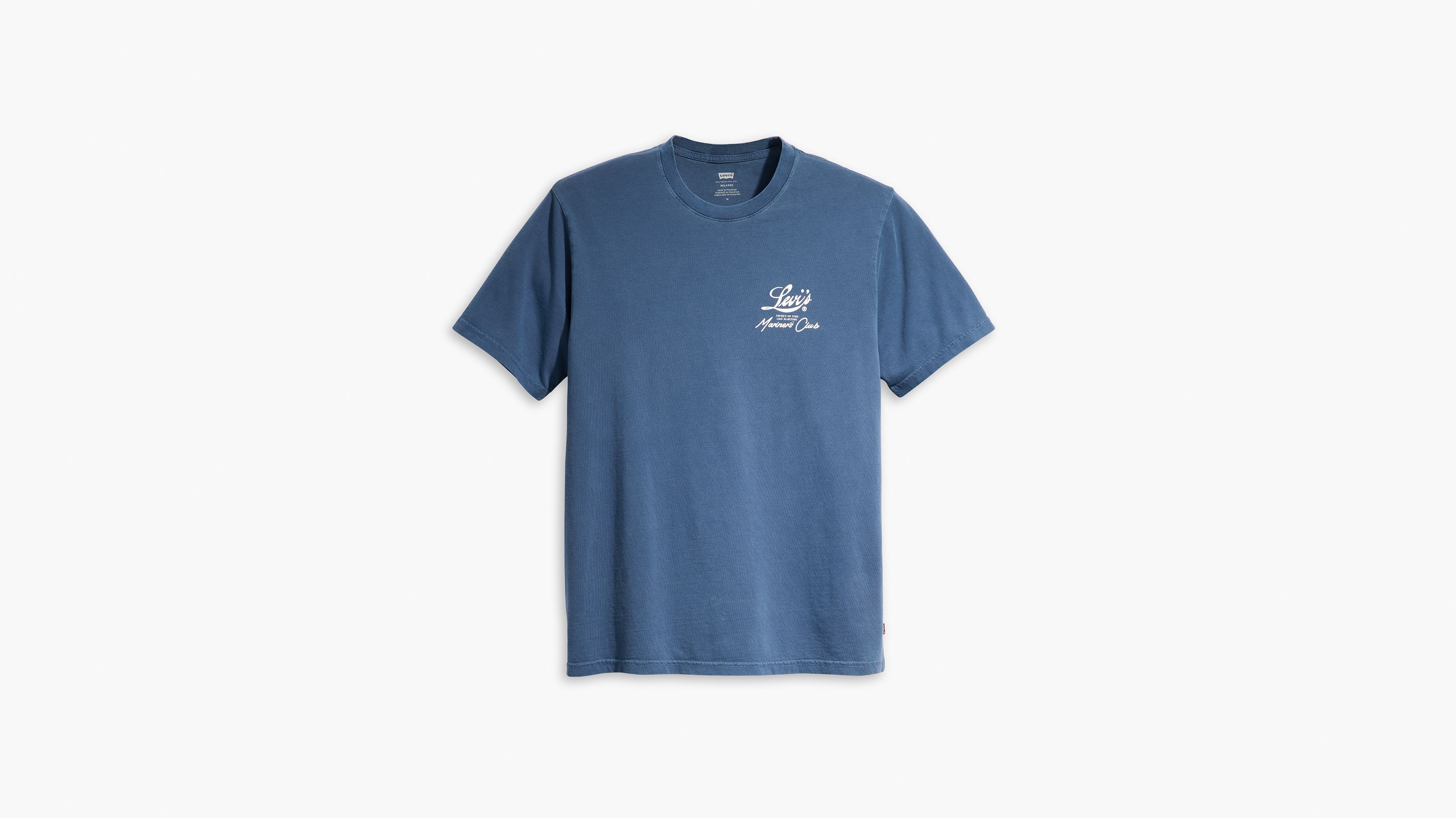 T-shirt graphique Relaxed - Brin Palm Tree Garment Dye Vintage Indigo - Bleu