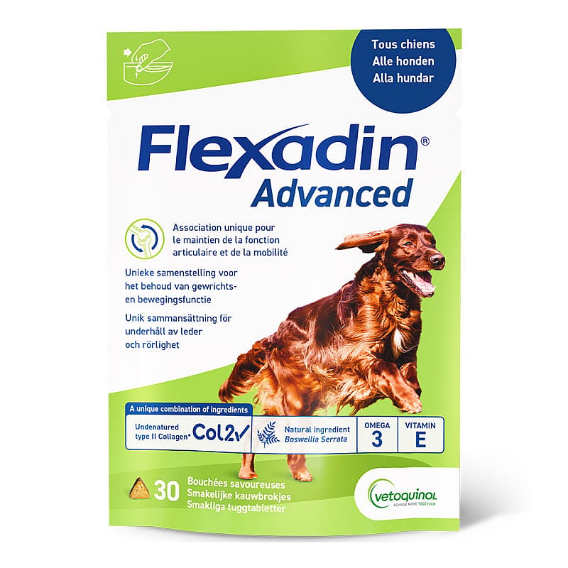 Flexadin Advanced Hond Smakelijke Kauwbrokjes Soepel Bewegen